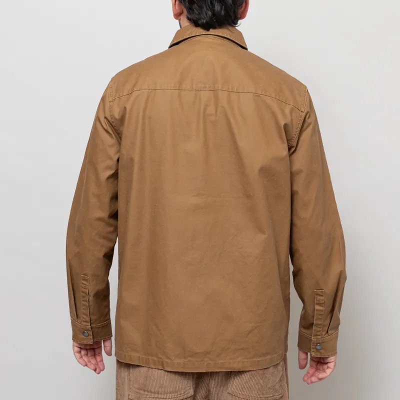Barbour Kippford Canvas Overshirt Bronze Brown-3