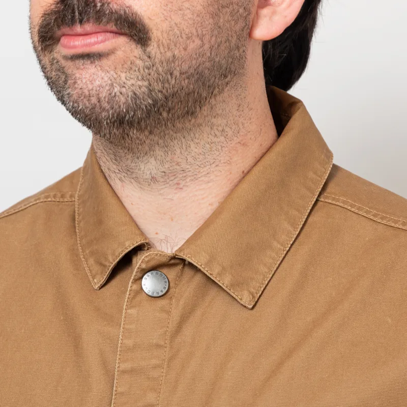 Barbour Kippford Canvas Overshirt Bronze Brown-5