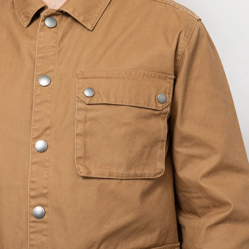 Barbour Kippford Canvas Overshirt Bronze Brown-6