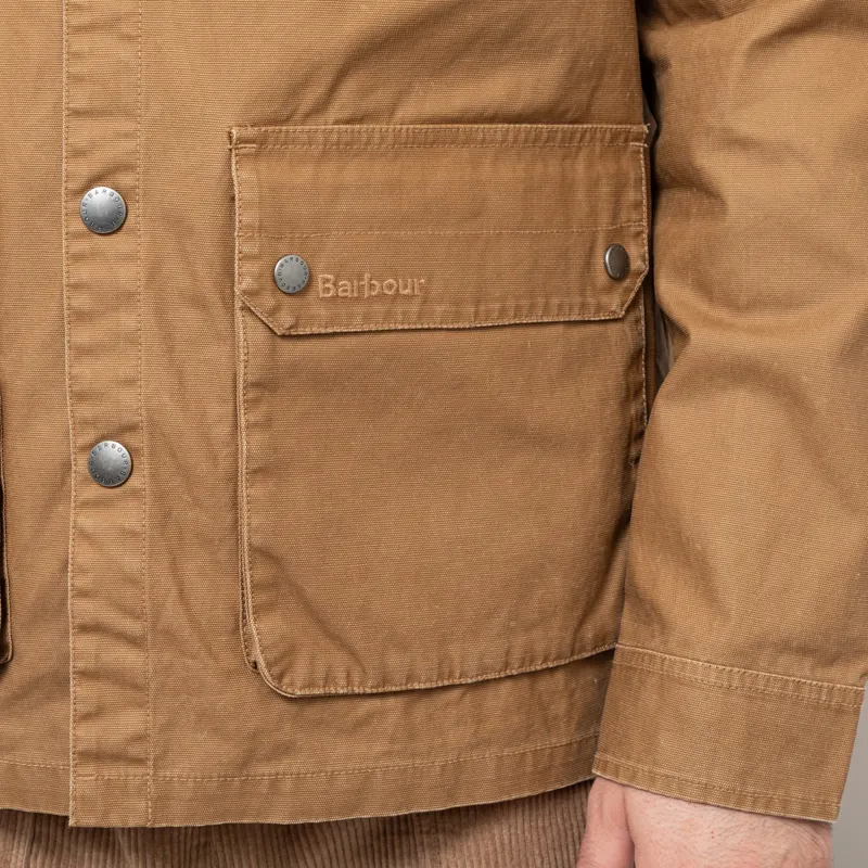 Barbour Kippford Canvas Overshirt Bronze Brown-8