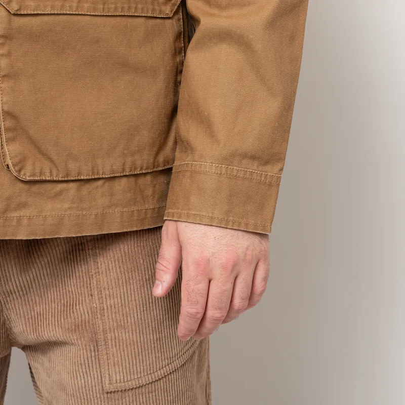 Barbour Kippford Canvas Overshirt Bronze Brown-11