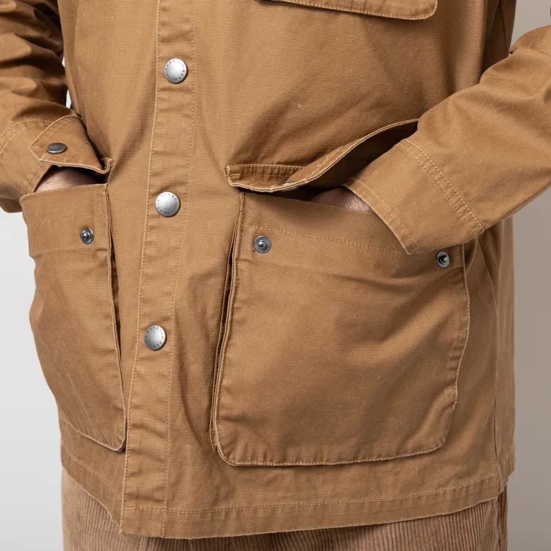 Barbour Kippford Canvas Overshirt Bronze Brown-10