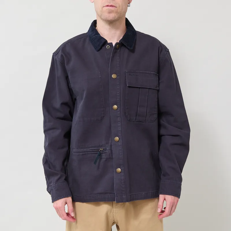Barbour Ursula Oversized Overshirt Dark Navy