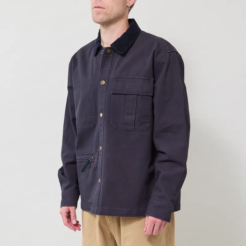 Barbour Ursula Oversized Overshirt Dark Navy-1