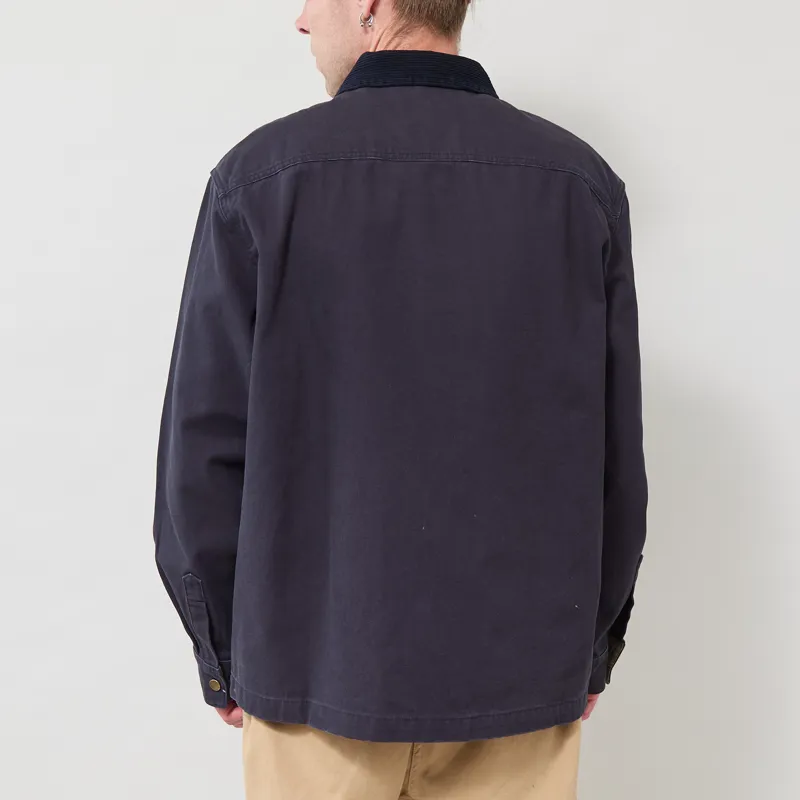 Barbour Ursula Oversized Overshirt Dark Navy-2