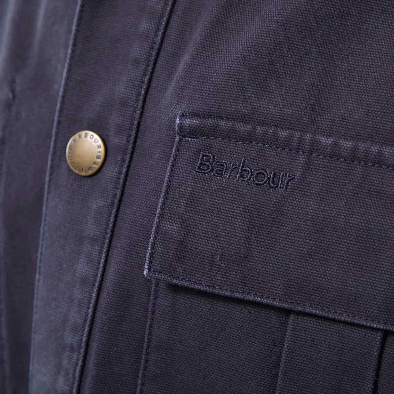 Barbour Ursula Oversized Overshirt Dark Navy-6