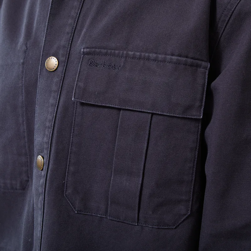 Barbour Ursula Oversized Overshirt Dark Navy-5