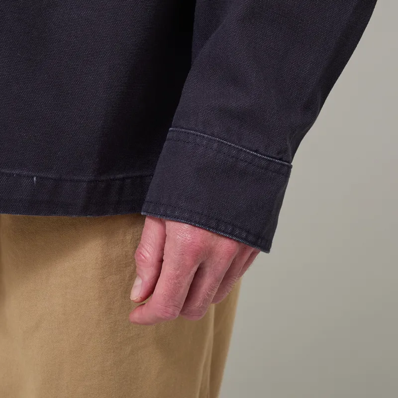 Barbour Ursula Oversized Overshirt Dark Navy-7