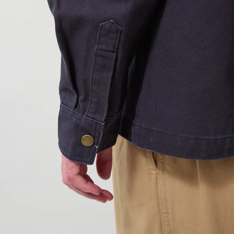 Barbour Ursula Oversized Overshirt Dark Navy-8