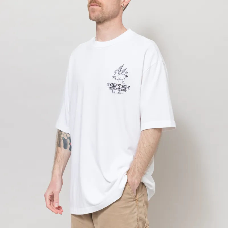 Goodies Sportive Multi Pegasus T Shirt White-2
