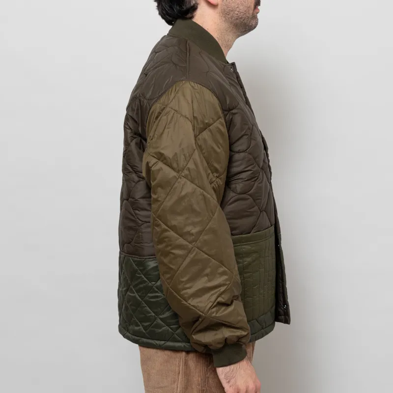 Barbour Cording Quilted Jacket Army Green-4