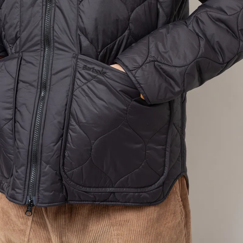 Barbour Re-Engineered Utility Liddesdale Quilted Jacket Black-11
