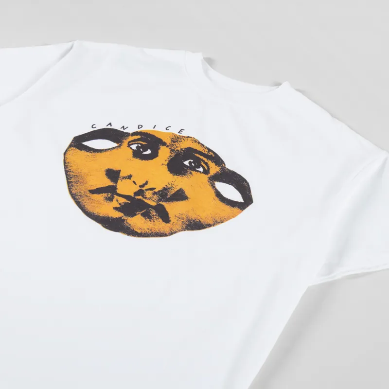 CANDICE Mirror Heavyweight T Shirt White-1