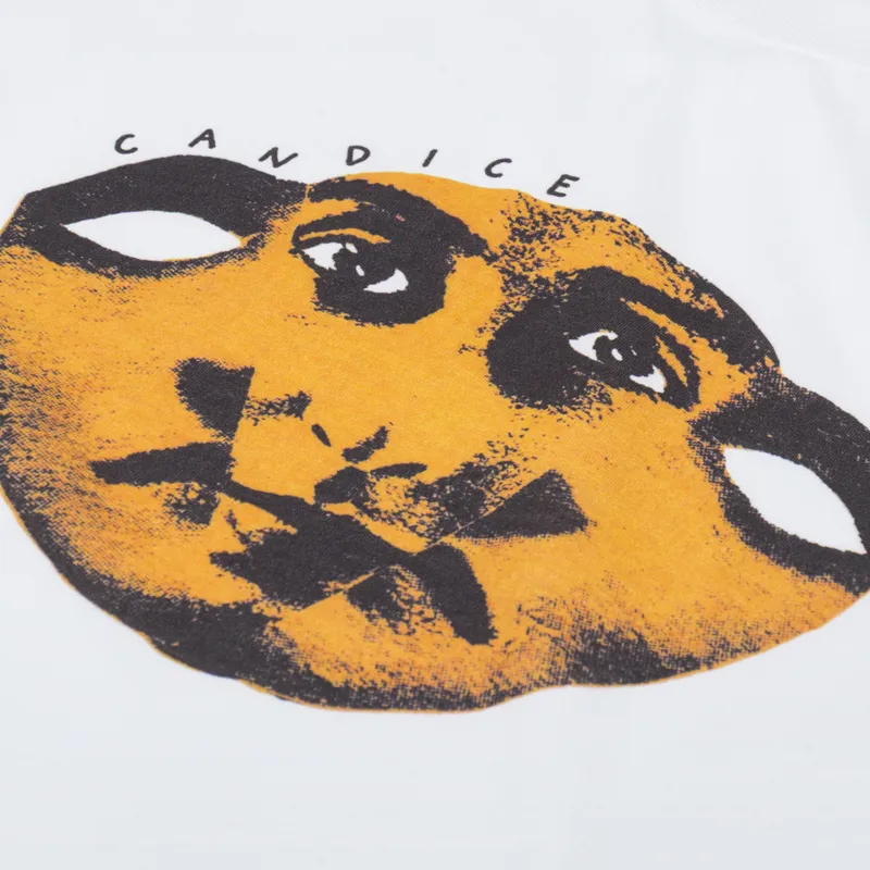 CANDICE Mirror Heavyweight T Shirt White-2