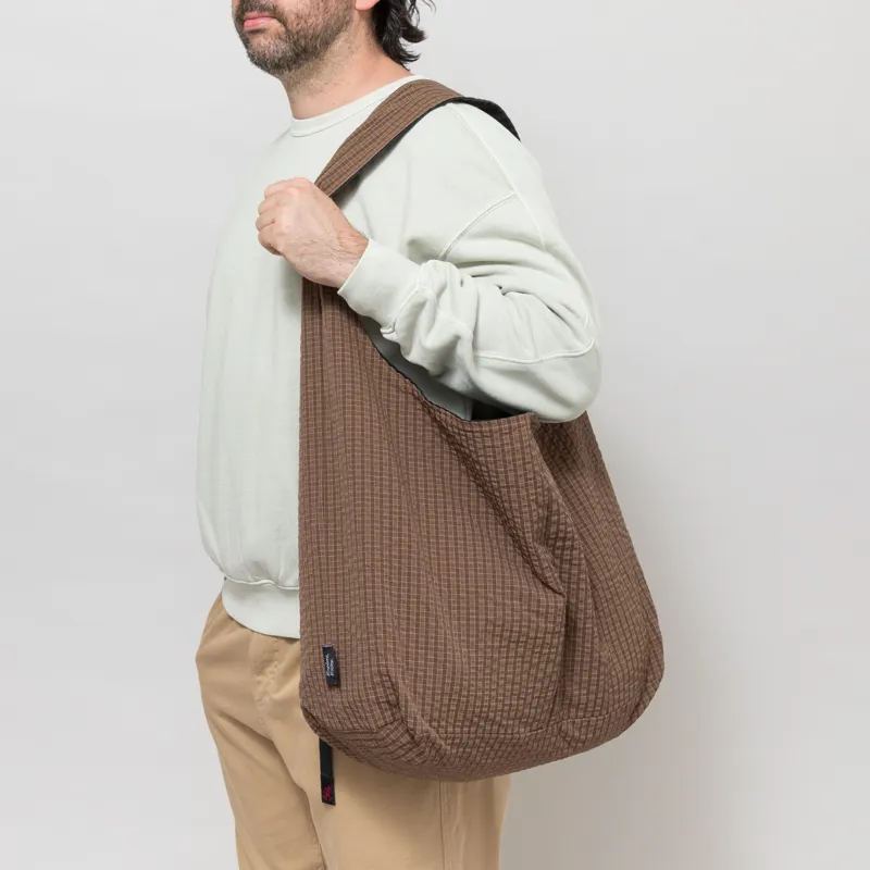 CANDICE Murray Reversible Drop Bag Brown Plaid