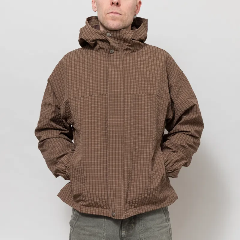 CANDICE Murray Windbreaker Brown Plaid