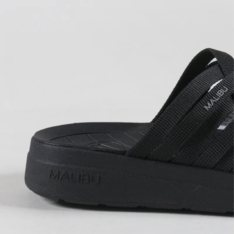 Malibu Sandals Colony Sandals Black Polyester-4