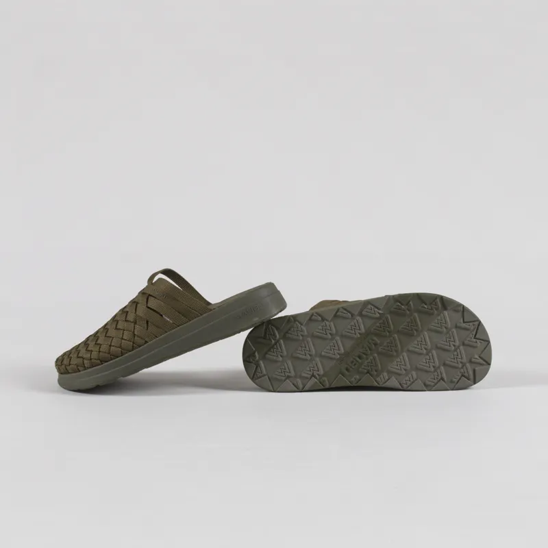 Malibu Sandals Colony Sandals Olive Polyester-3