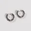Fred Perry Womens Laurel Wreath Mini Earrings Silver