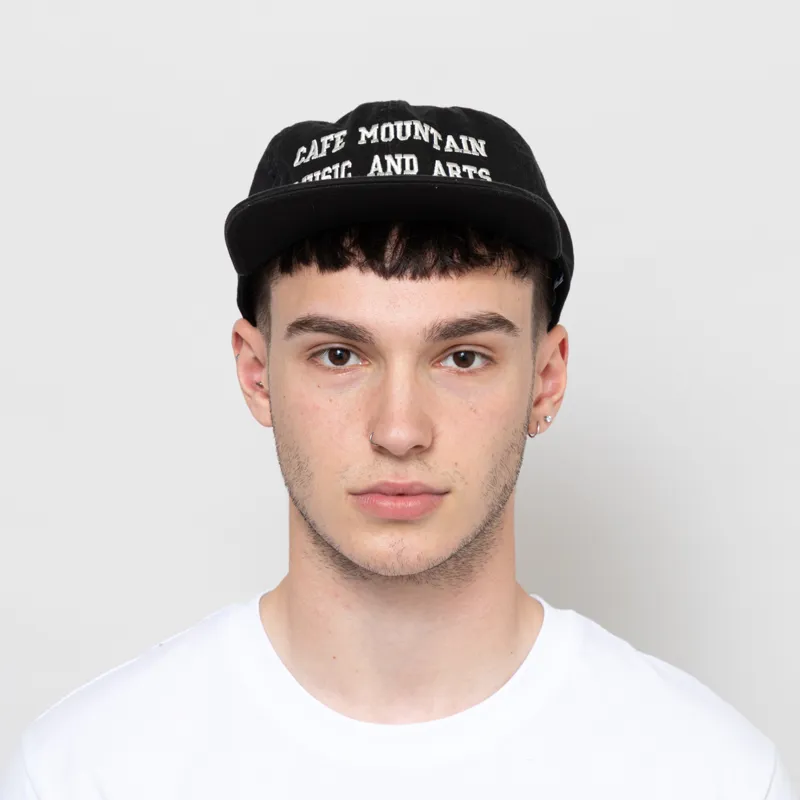 Cafe Mountain Music And Arts Cap Washed Black-1