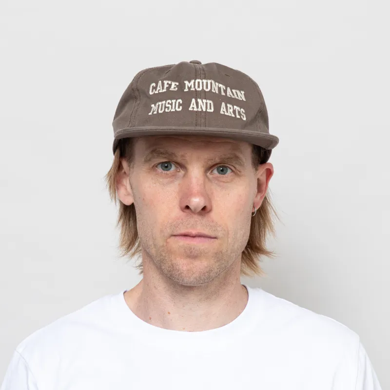 Cafe Mountain Music And Arts Cap Washed Taupe-1