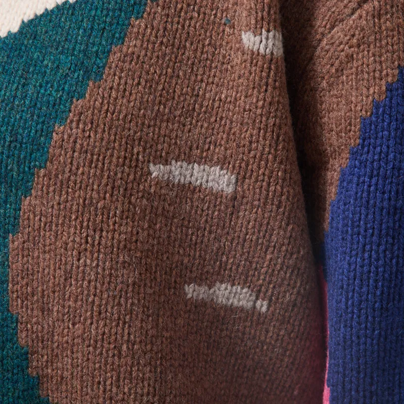 Lowie Womens Merino Mushroom Cardigan Multi-6
