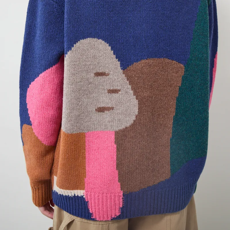 Lowie Womens Merino Mushroom Cardigan Multi-8