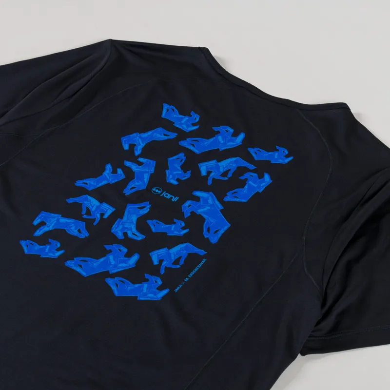Janji Run All Day T Shirt Midnight Blue Horses-2