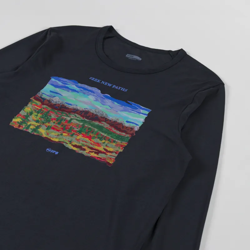 Janji Circa Daily Long Sleeve T Shirt Midnight Tundra-1