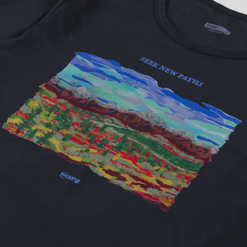 Janji Circa Daily Long Sleeve T Shirt Midnight Tundra-2