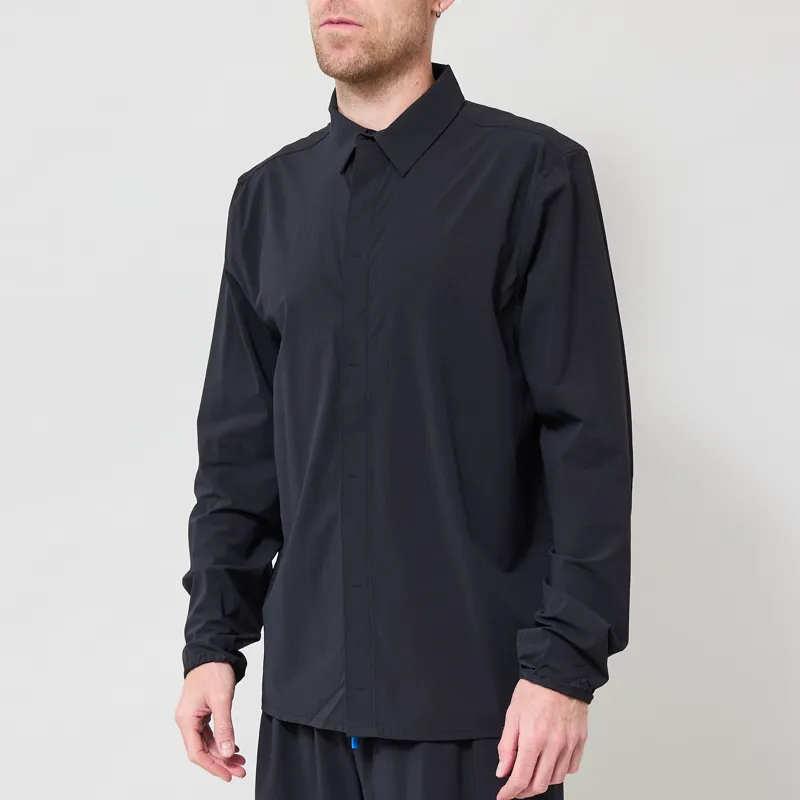 Janji Trekker Snappy Long Sleeve Shirt Midnight-1