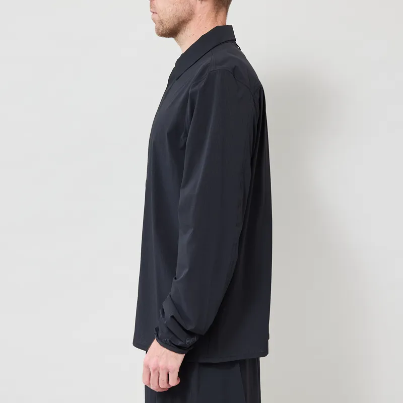 Janji Trekker Snappy Long Sleeve Shirt Midnight-2