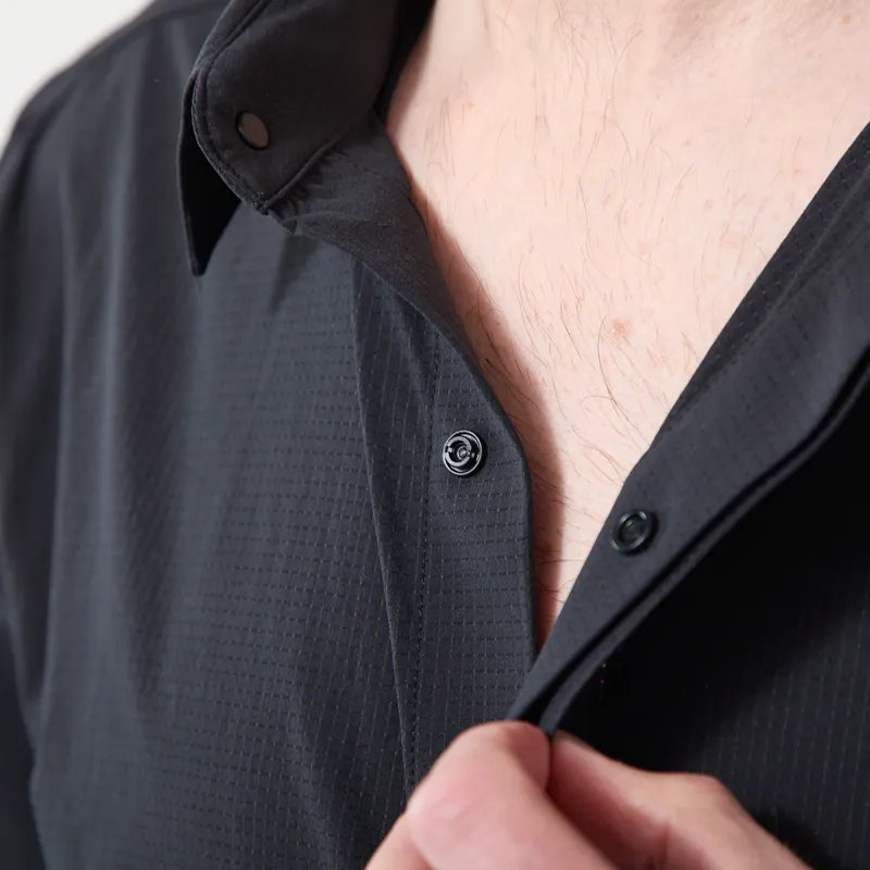 Janji Trekker Snappy Long Sleeve Shirt Midnight-5