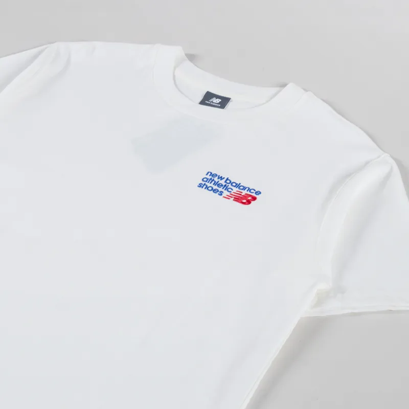 New Balance Athletics Premium Logo T Shirt Seasalt-1