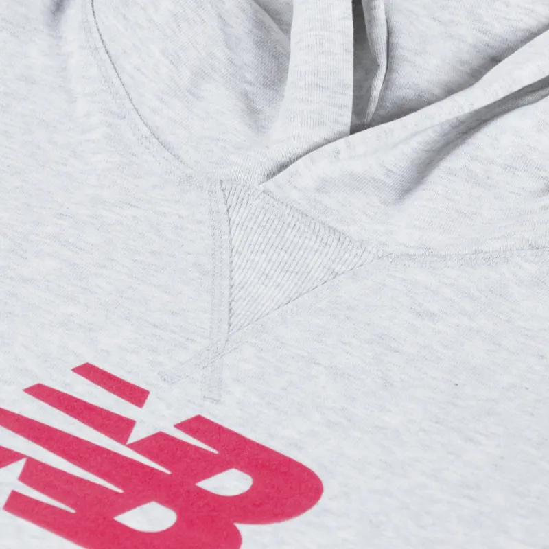 New Balance Athletics French Terry Logo Hoodie Ash Heather-6