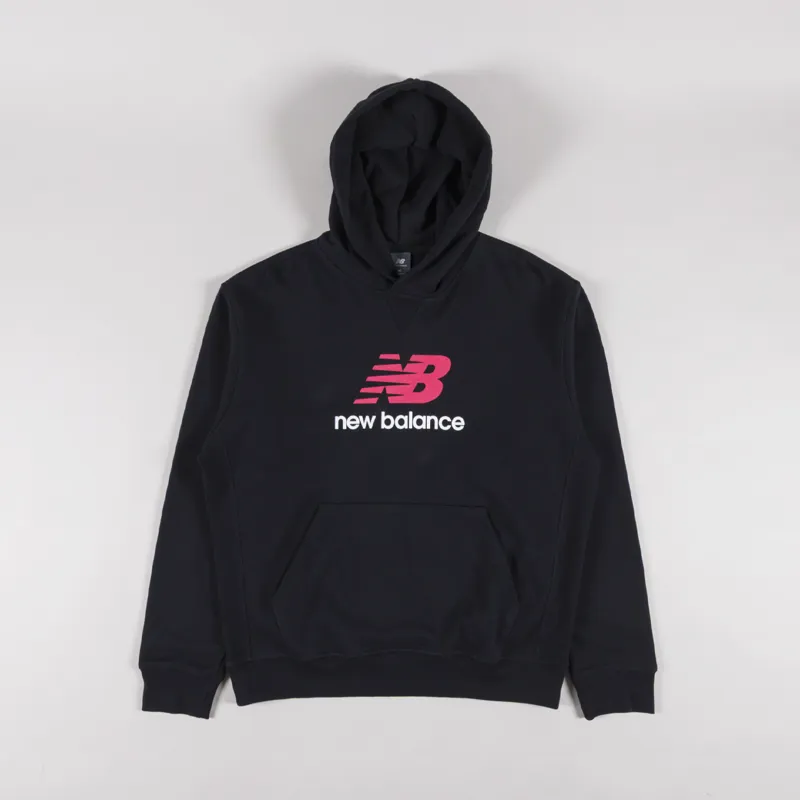 New Balance Athletics French Terry Logo Hoodie Black