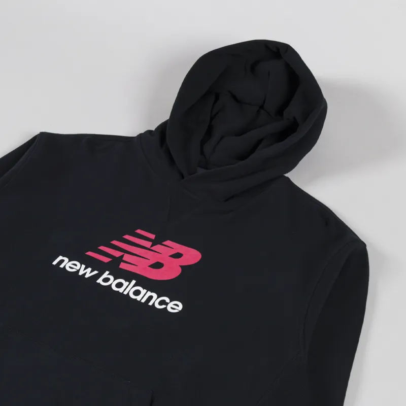 New Balance Athletics French Terry Logo Hoodie Black-2