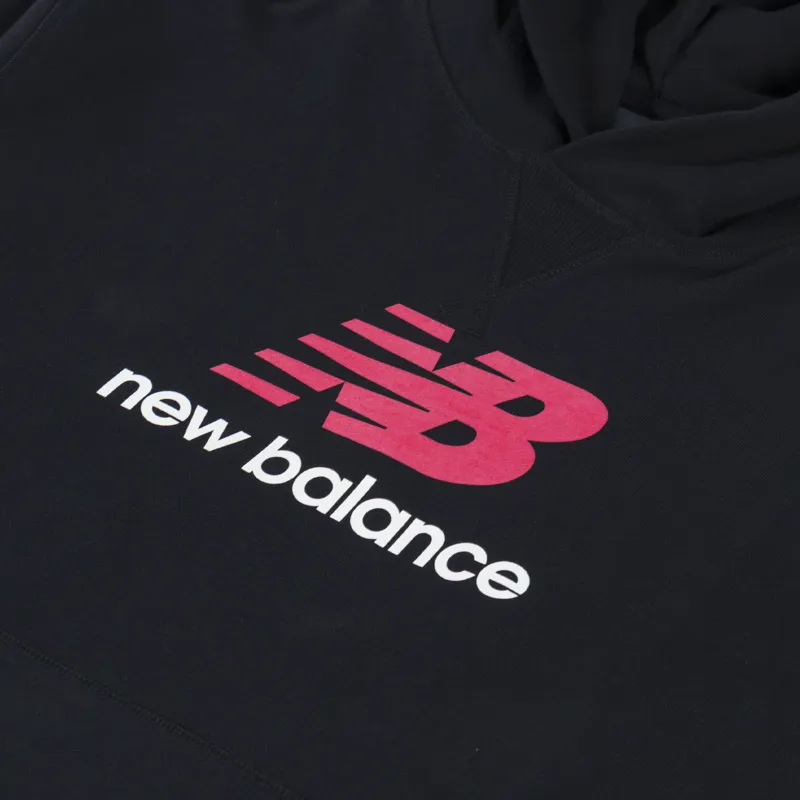 New Balance Athletics French Terry Logo Hoodie Black-4