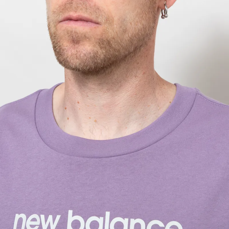 New Balance Athletics Premium Relaxed Chest Logo T Shirt Candied Violet-3