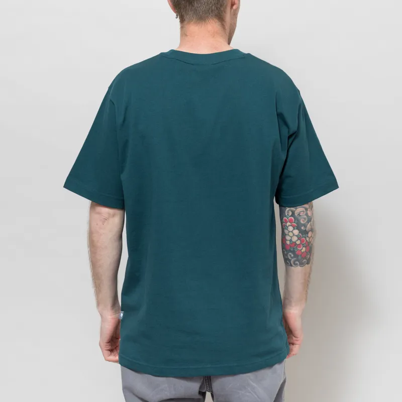 New Balance Athletics Premium Relaxed Chest Logo T Shirt Medusa Green-1