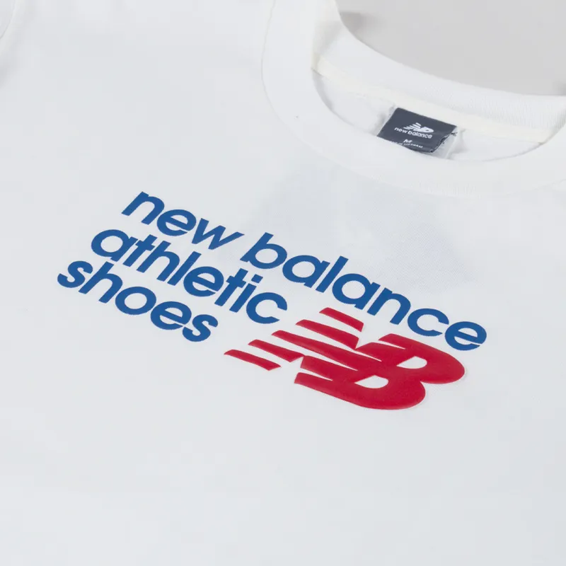 New Balance Athletics Premium Relaxed Chest Logo T Shirt Seasalt-2