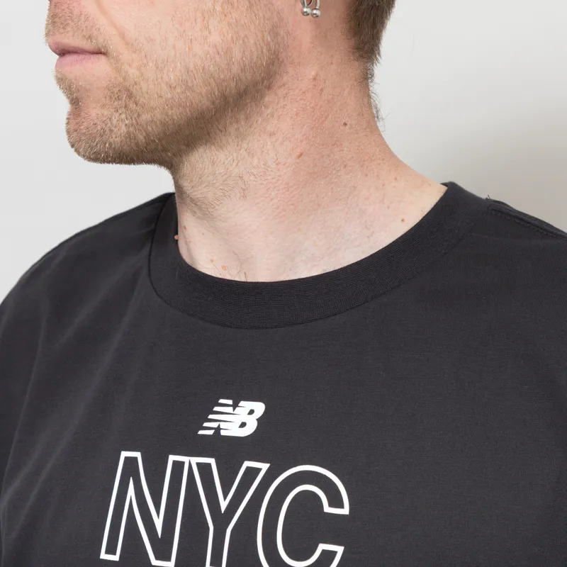 New Balance NYC City Run T Shirt Black-2