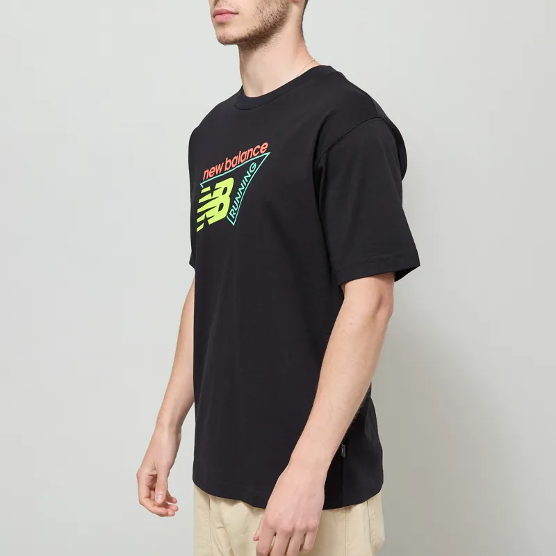 New Balance Classic Tri-Logo T Shirt Black-1
