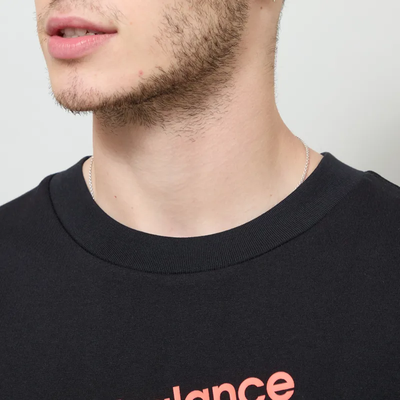 New Balance Classic Tri-Logo T Shirt Black-3