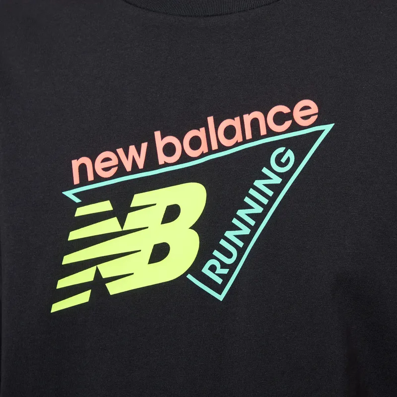 New Balance Classic Tri-Logo T Shirt Black-4