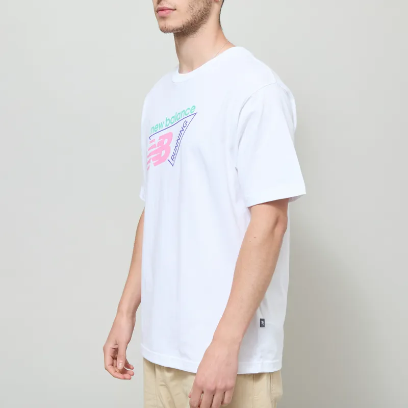 New Balance Classic Tri-Logo T Shirt White-1