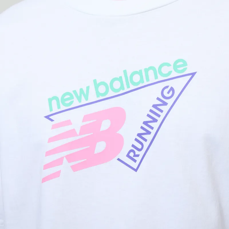 New Balance Classic Tri-Logo T Shirt White-4