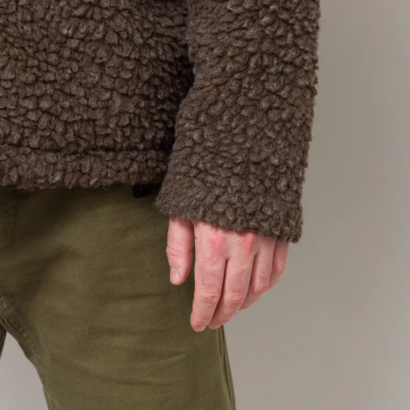 Cafe Mountain Fleece Jacket Earth Moss-8