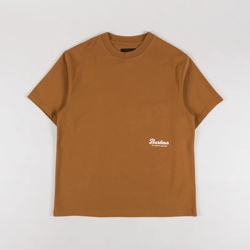 Barbour Bayard Oversized Graphic T Shirt Cinnamon-1