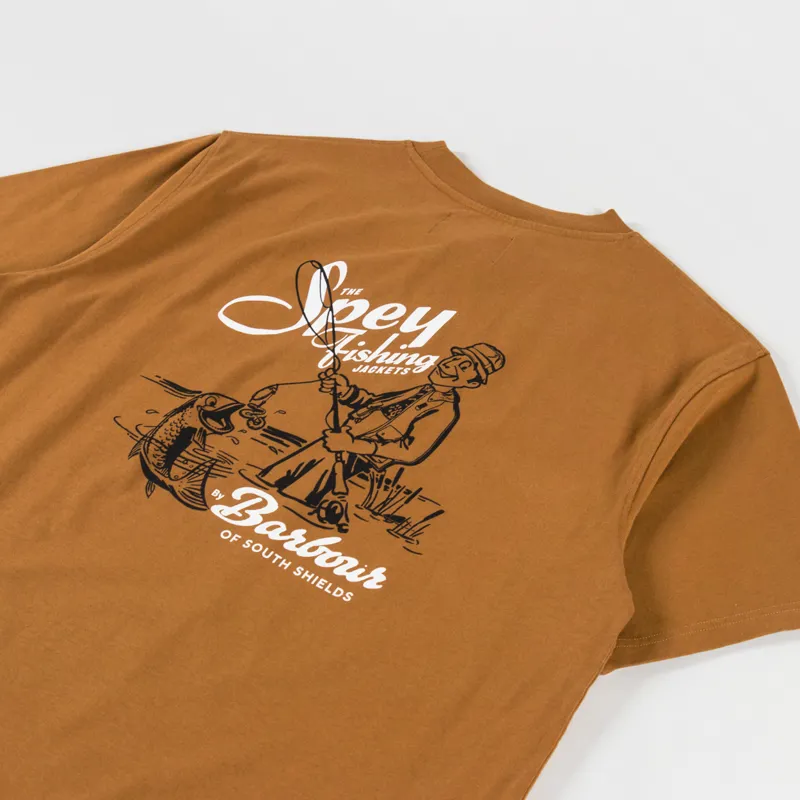 Barbour Bayard Oversized Graphic T Shirt Cinnamon-2